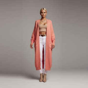 Cardigã longo Sahara