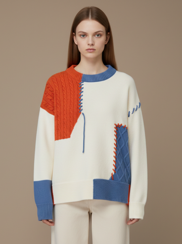 Suéter de tricô colorido Stefano