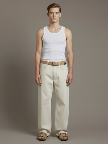 High-Waist Comfort Denim Jeans