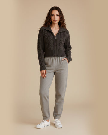 Suéter Luella de malha com zíper