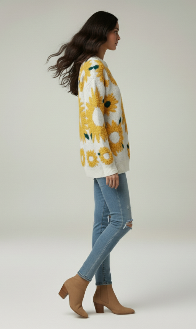 Suéter Elga Girassol