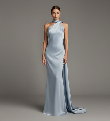 Zarif Şifon Maksi Elbise