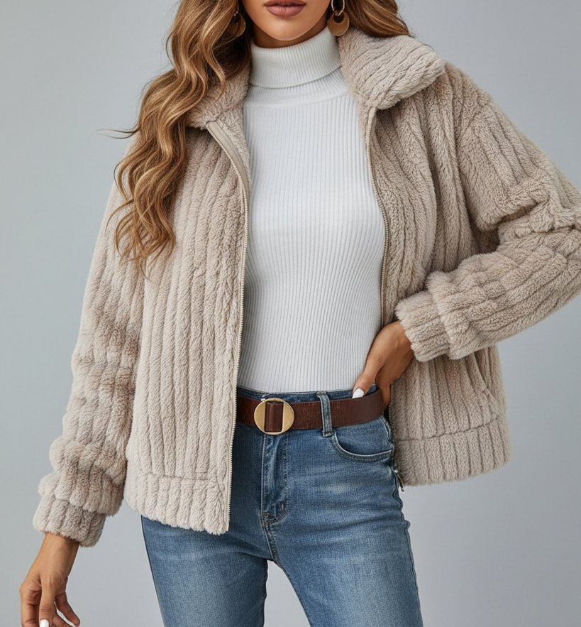 Jaqueta de lã aconchegante Leila