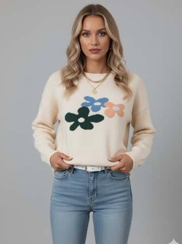 Pull fleuri Kasey
