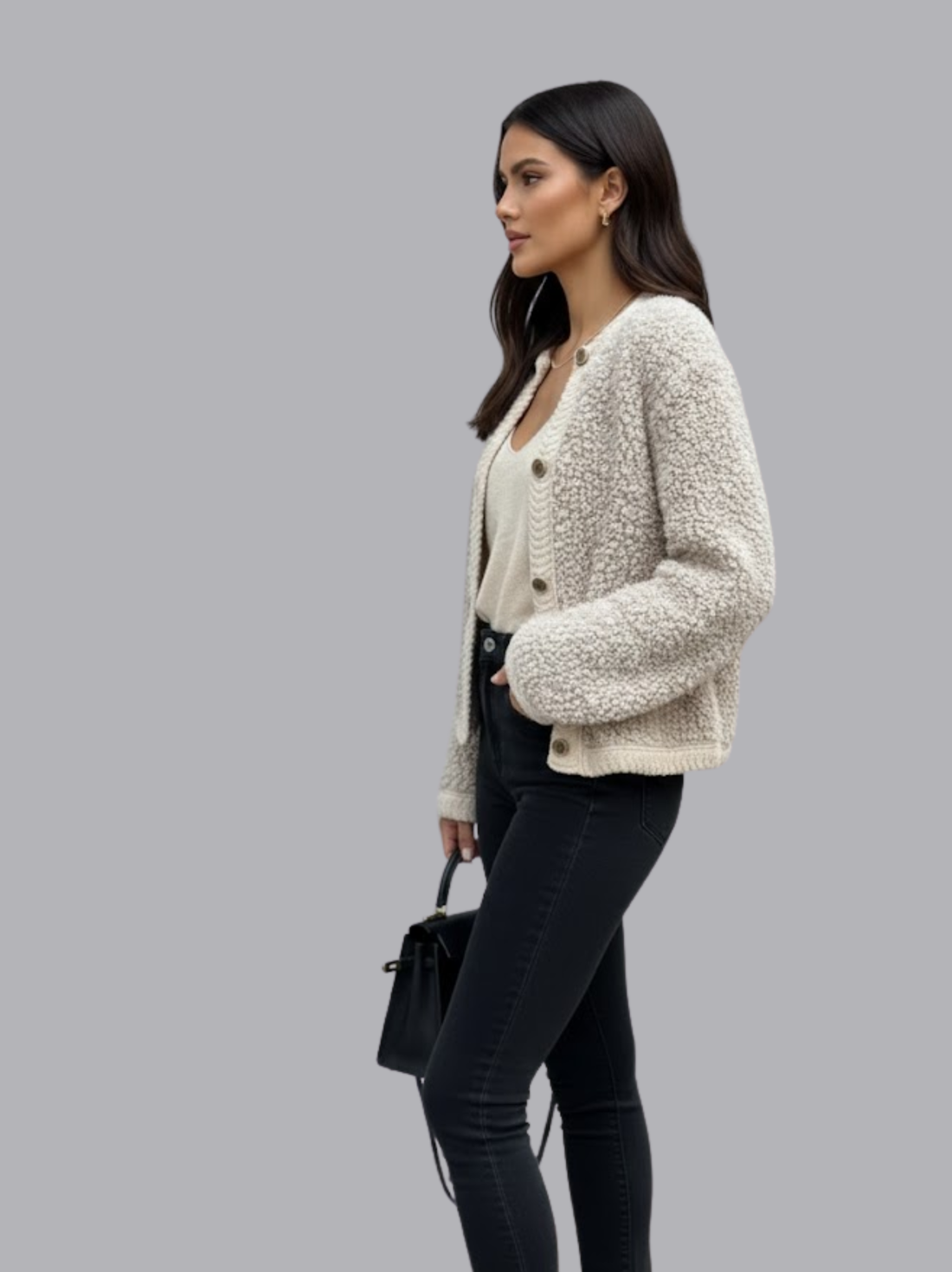 Casaco de pelúcia aconchegante Hailey